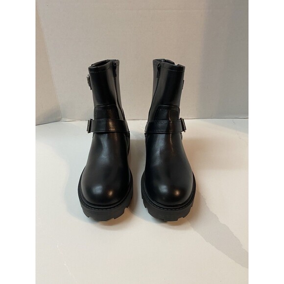 Madden Girl Shoes - Madden Girl Farlevy Faux Leather Boots Black Size 8.5 M NWOT